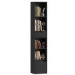 Bibliothèque Felia étagère de rangement compacte noir