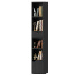 Bibliothèque Felia étagère de rangement compacte noir
