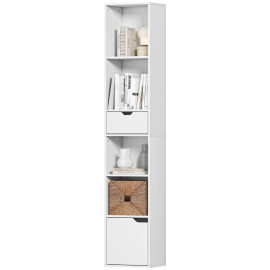 Étagère Arin étagère modulable rangement tiroir blanc