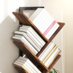 Étagère à livres Maruven design arbre rangement bureau marron rustique