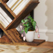 Étagère à livres Maruven design arbre rangement bureau marron rustique