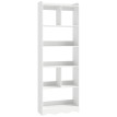 Bibliothèque Ylis étagère ouverte nordique 6 niveaux blanche