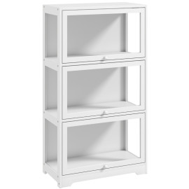 Delian Vitrine d'Exposition pour Figurines 3 Niveaux Acrylique Blanc