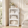 Delian Vitrine d'Exposition pour Figurines 3 Niveaux Acrylique Blanc