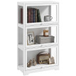 Delian Vitrine d'Exposition pour Figurines 3 Niveaux Acrylique Blanc