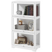 Delian Vitrine d'Exposition pour Figurines 3 Niveaux Acrylique Blanc