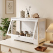 Vitrine d'exposition Montois acrylique figurines collection blanc
