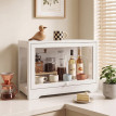 Vitrine d'exposition Montois acrylique figurines collection blanc