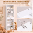 Bibliothèque Celiorio étagère rangement moderne blanc