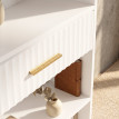 Bibliothèque Celiorio étagère rangement moderne blanc