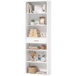 Bibliothèque Celiorio étagère rangement moderne blanc