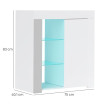 Buffet Aurel LED RGB rangement blanc