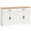 Buffet Celuian meuble de cuisine style ferme blanc
