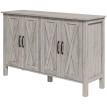 Estine Buffet polyvalent rustique rangement gris
