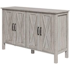 Estine Buffet polyvalent rustique rangement gris