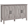 Estine Buffet polyvalent rustique rangement gris