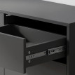 Buffet Kerval meuble de rangement 2 tiroirs 3 portes noir