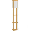 Lampadaire Zelrian étagères rangement salon chambre bureau naturel