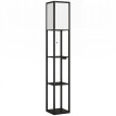 Lampadaire Daron LED étagères dimmable USB noir