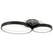 Plafonnier Velenne LED moderne 3 anneaux réglable noir