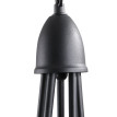 Lustre suspension Marviot néo rétro 5 chandeliers noir
