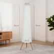 Lampadaire Harum trépied LED réglable blanc