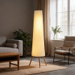 Lampadaire Harum trépied LED réglable blanc
