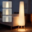 Lampadaire Harum trépied LED réglable blanc