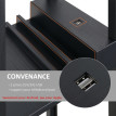 Lampadaire étagère Rosrio rangement design noir