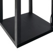 Lampadaire étagère Rosrio rangement design noir