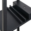 Lampadaire étagère Rosrio rangement design noir