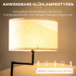 Lampadaire Isiaeo étagère bambou USB noir