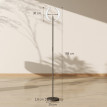 Lampadaire Seliaenne RGB dimmable pivotant Noir