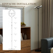Lampadaire Seliaenne RGB dimmable pivotant Noir