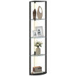 Lampe sur pied Doral étagères LED 3 niveaux noir