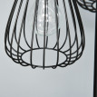 Corera Lampadaire sur pied industriel vintage métal noir