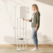 Lampadaire Montria tablettes LED USB blanc