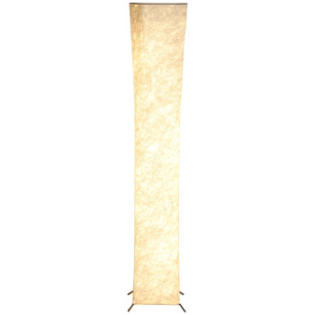 Perova Lampadaire moderne interrupteur au pied LED blanc argent