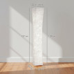 Perova Lampadaire moderne interrupteur au pied LED blanc argent
