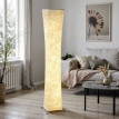 Perova Lampadaire moderne interrupteur au pied LED blanc argent