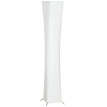 Perova Lampadaire moderne interrupteur au pied LED blanc argent