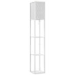 Lampe sur pied Perio 2 en 1 avec étagères E27 Blanc