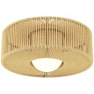 Plafonnier Kerilys LED bohème corde de lin marron