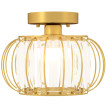 Plafonnier Aubval LED Cage Cristal Moderne Or