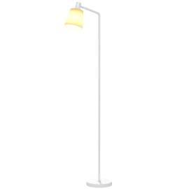 Lampe sur pied Emolova LED dimmable abat-jour pivotant blanc