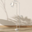 Lampe sur pied Emolova LED dimmable abat-jour pivotant blanc