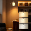 Lampe sur pied Emolova LED dimmable abat-jour pivotant blanc
