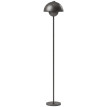 Ilroven lampadaire abat jour rond interrupteur au pied métal gris
