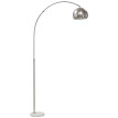 Isis lampe sur pied arc marbre argent