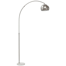 Isis lampe sur pied arc marbre argent